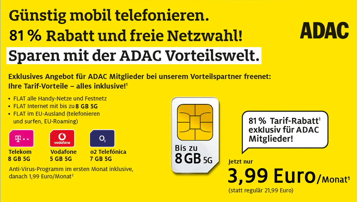 ALL NET SPAR-Tarif für 3,99 € pro Monat